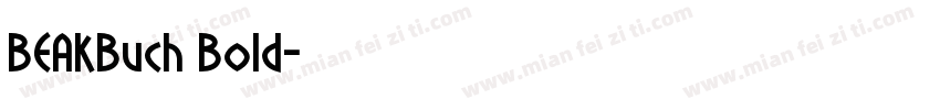 BEAKBuch Bold字体转换